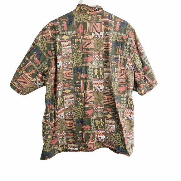 reyn spooner | Shirts | Vtg Reyn Spooner Xl Tribal Wiki Tiki ...